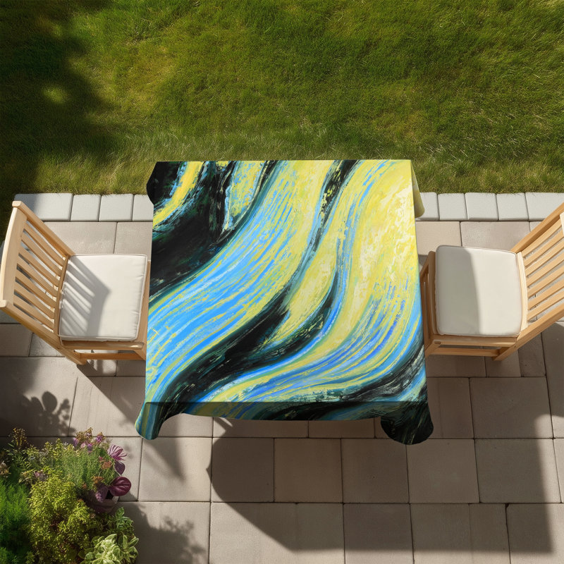 Wavy Magical Liquid - Bedroom Waves Tablecloth for Home Decor