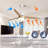   Kemp 56" 3-Solid Wood Blade Propeller Ceiling Fan with Remote Control and LED Light Kit-202757434