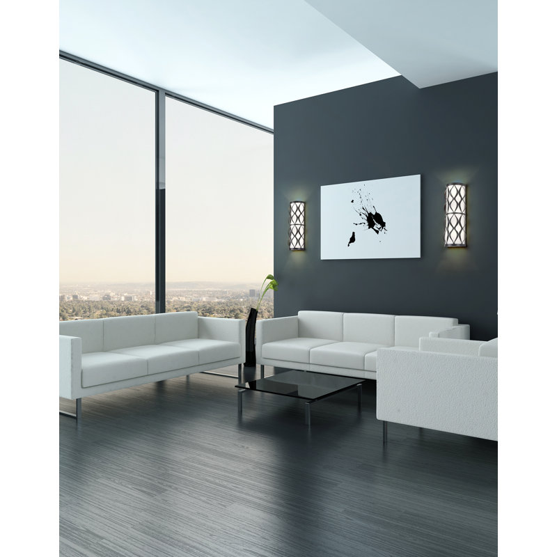 Reggi Steel Flush Mounted Sconce, Matte Black