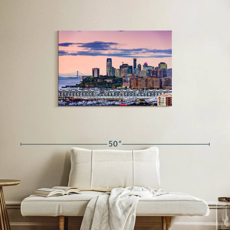 Hannes Jersey City Skyline, H 24 po x l 36 po