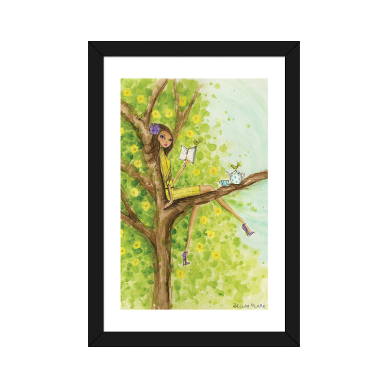 Springtime at Summerside #3 Art, 24" H x 16" W x 1" D, Black Framed Paper