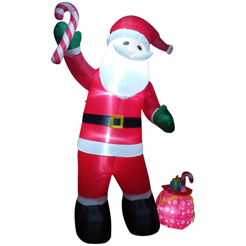 Inflatable Santa Claus with Toy Sack