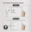 Wall Mount Electric Towel Warmer with Temperature Display, Plug in or Hardwired-113673019