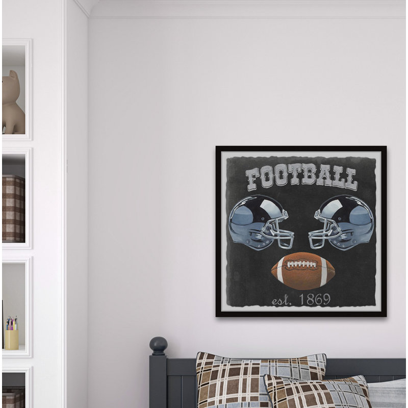 «Football Affiche», reproduction encadrée Marthasville, H 24 po x l 24 po x P 1,5 po