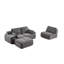 Canapé moderne en mousse à mémoire de forme compressée, grands canapés modulaires pour le salon, canapé modulaire Cloud pour animaux de compagnie, tissu en velours côtelé, causeuse très profonde, aucun assemblage requis-1882297442