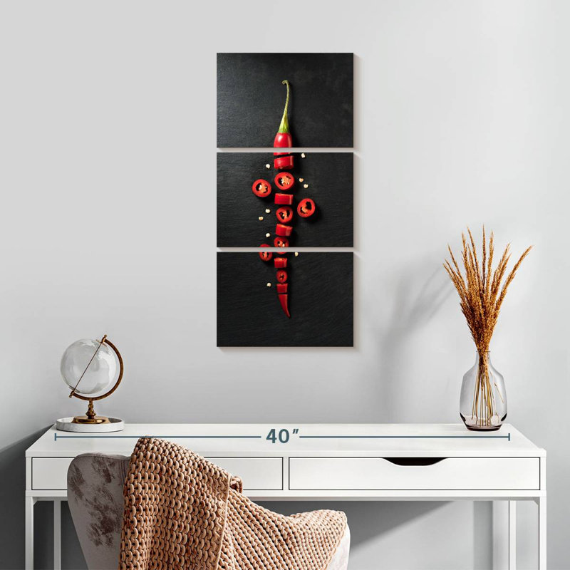 Sliced Chili Pepper, 27" H x 12" W