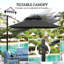 300cm Lighted Tilt Cantilever Parasol-1427772492