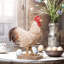 Coq en résine Caleesha