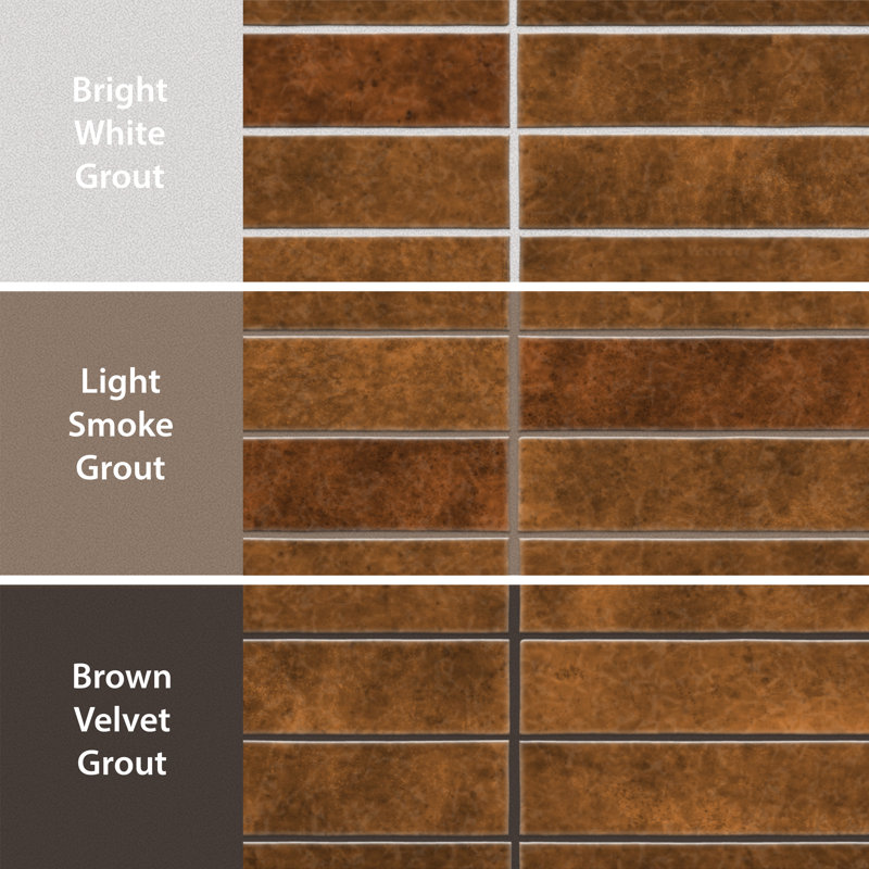 Menorca 2-1/2 In. X 12-7/8 In. Ceramic Wall Tile, Brown