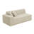 Upholstered Light Camel Faux Rabbit Fur Flannel Sofa With Pillows – All Foam Compressed And No-Assembly Modular Design-123038184
