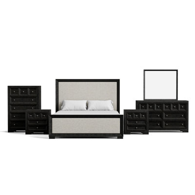 Ensemble de chambre à coucher 6 pièces Schell
