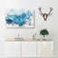 Blue Mountains in Sikkim India Watercolour - Wrapped Canvas-56640310