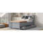 Lit plateforme simple avec tête de lit, USB, lit gigogne simple et 3 tiroirs-1856251898