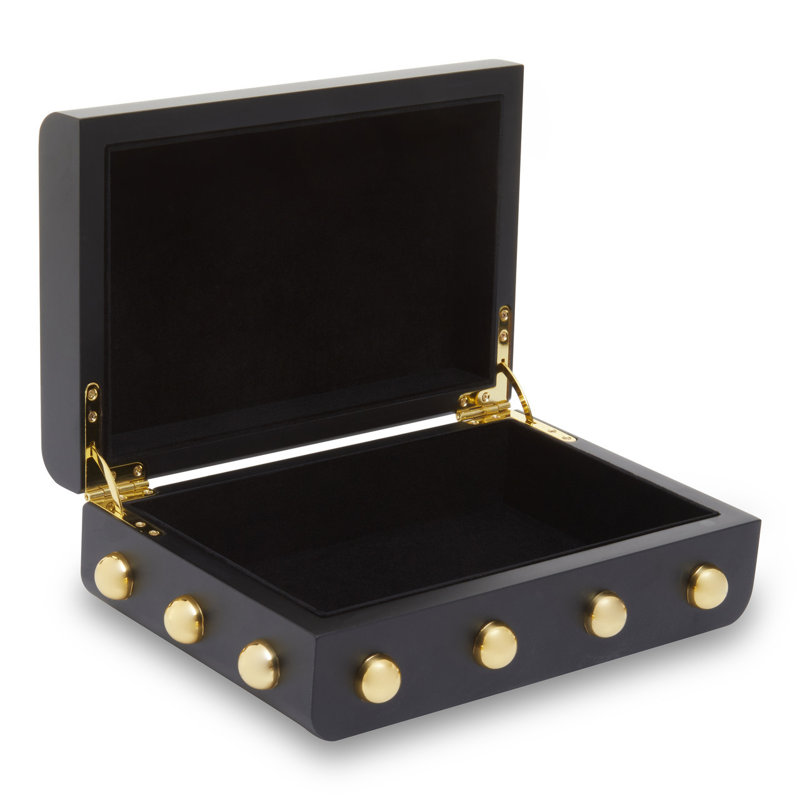 Laureen Accessory Box +, Black/Gold