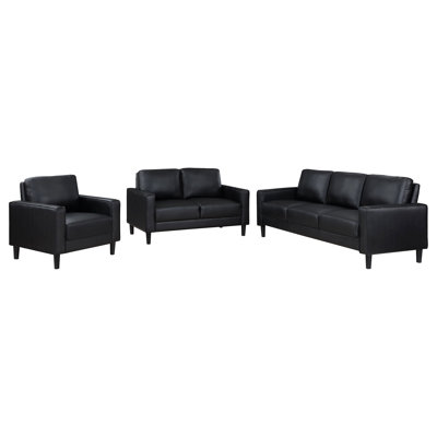 Touma Faux Leather Living Room Set