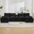 125.6'' U Shaped Sectional Sofa with Chaise Lounges, Storage Console, USB Charging Ports, Cup Holders, Chenille-1932032122-2110531728