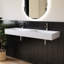 Lavabo de salle de bain mural double 54 po