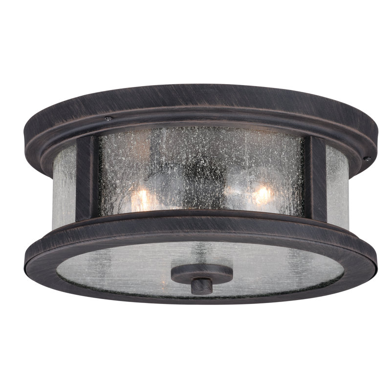 Ekansh Rust Iron 2 - Bulb Outdoor Flush Mount