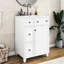Meuble-lavabo de 24 po avec lavabo en céramique. Conception peu encombrante. 2 tiroirs et 1 porte. Fabrication. Couleur blanche: 24 po. Vaste espace de rangement. Tiroirs, blanc. Assemblage facile-1484785894