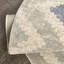 Tapis géométrique ivoire / bleu-1261729854