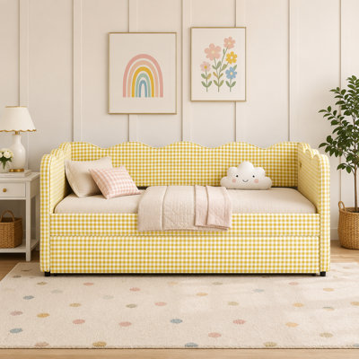Lit de jour avec couchette avec port USB et adorable forme de vague