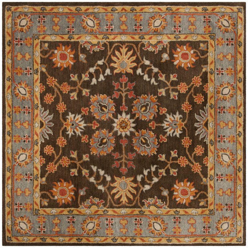 Cranmore Hand Tufted Wool Oriental Rug, Square 6'