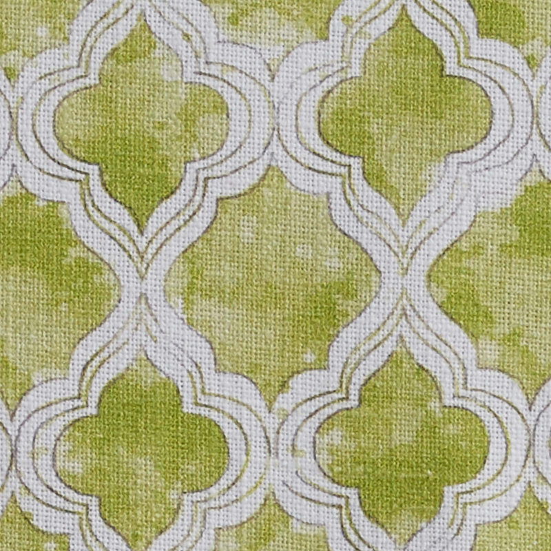  Green Watercolor Geo Napkin Set of 4, Green