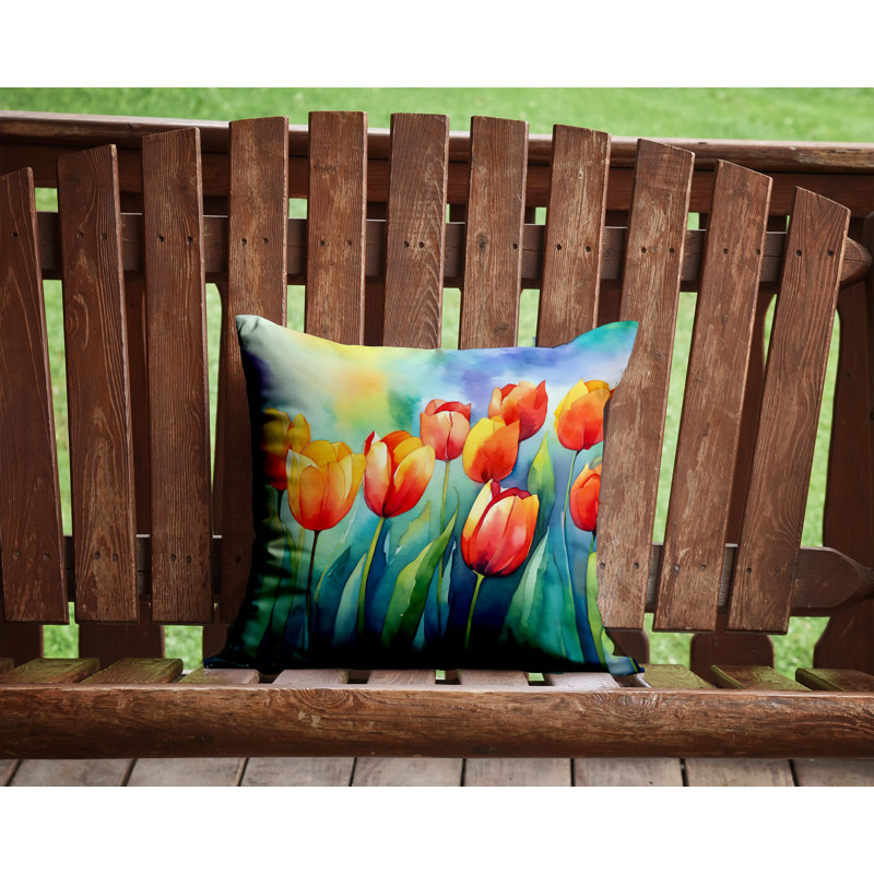 Coussin décoratif intérieur / extérieur Autre / Sans motif, H 14 po x l 14 po