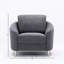 Chaise en lin gris yuina