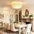 3 - Light Tiered Shade Flush Mount Ceiling Light