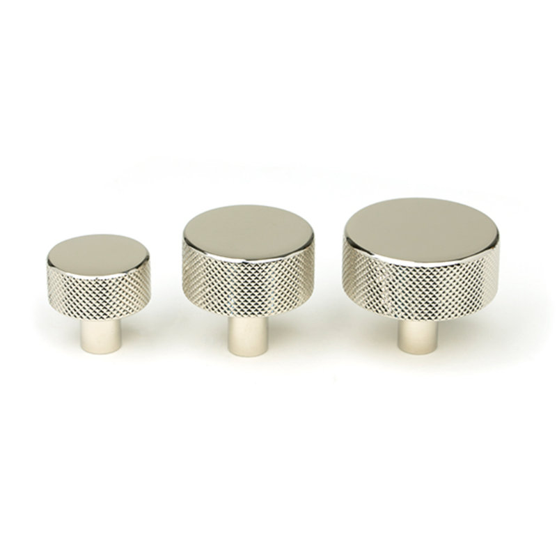 Round Knob, 2.5 cm, Polished Nickel