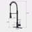 Commercial Modern Single Handle Spring High Arc Kitchen Faucet-118350788