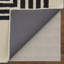 Tapis Mid-Century moderne ivoire / noir Raku Architectural 12 pi x 15 pi-1823040643