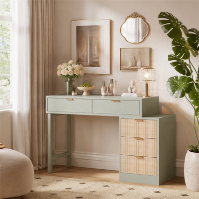 55" Computer Desk, Modern Home Office Desk Study Desk