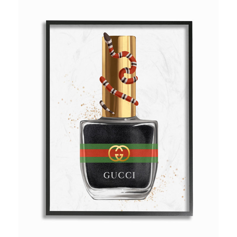 « maquillage black clou lustring mode », impression, H 20 po x l 16 po x P 1,5 po, Giclée encadrée noir minuit