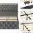 LED Bed Frame With Charging Station And 4 Storage Drawers, Velvet Upholstered Platform Bed Frame With Wingback Headboard, Button Tufted/No Box Spring Needed/Grey-430401441