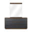 Kayner Dresser With Mirror - Charcoal