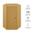 Kade Faceted Semi-Gloss Side Table in Mustard