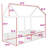 Twin Metal House Bed With Roof And Guardrails-631902915