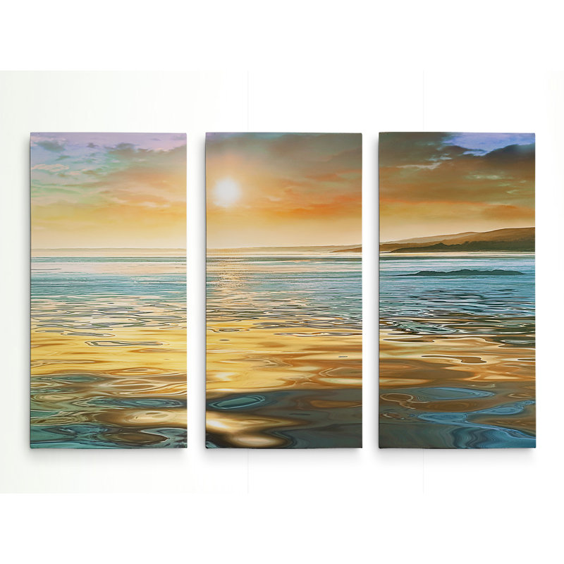 3 - Pieces Coastal, 24" H x 36" W