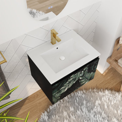 Ensemble de meuble-lavabo simple 24 po avec plateau en céramique Owynn