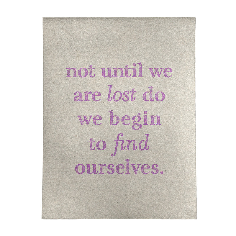 Quotes Chenille Indoor Rug, Rectangle 5' x 7'