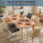 Rectangular Kitchen Table,Wood Dining Table With Large Tabletop