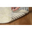 Tapis en laine / coton tissé à la main jacquard en ivoire / gris jacques-669306835