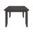 Rectangular 66-Inch Wooden Dining Table, Dark Grey