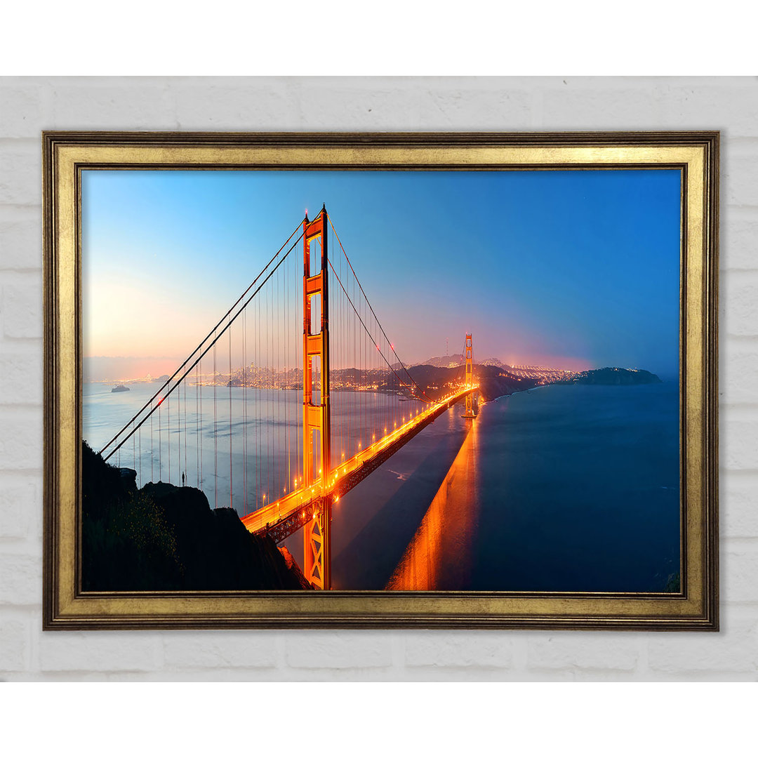 Reflektionen der Golden Gate Bridge - Druck