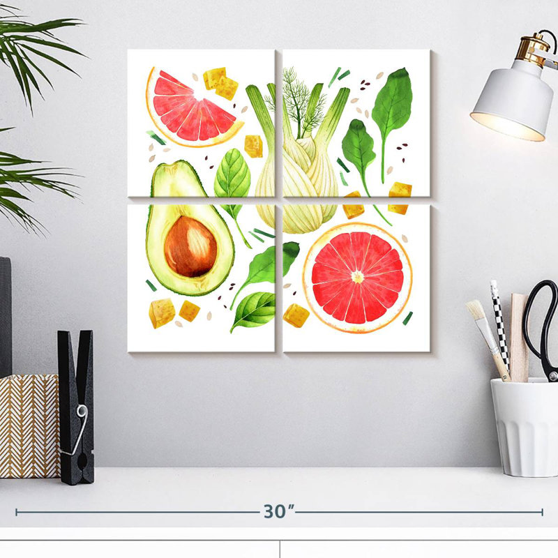 Yarlin, légumes et fruits, H 18 po x l 18 po