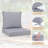 24X24 Inch Outdoor Deep Seat Cushion Set - Waterproof & Fade - Resistant Patio Furniture Cushions, Featuring Removable Covers, Adjustable Straps & Handles-1784283085