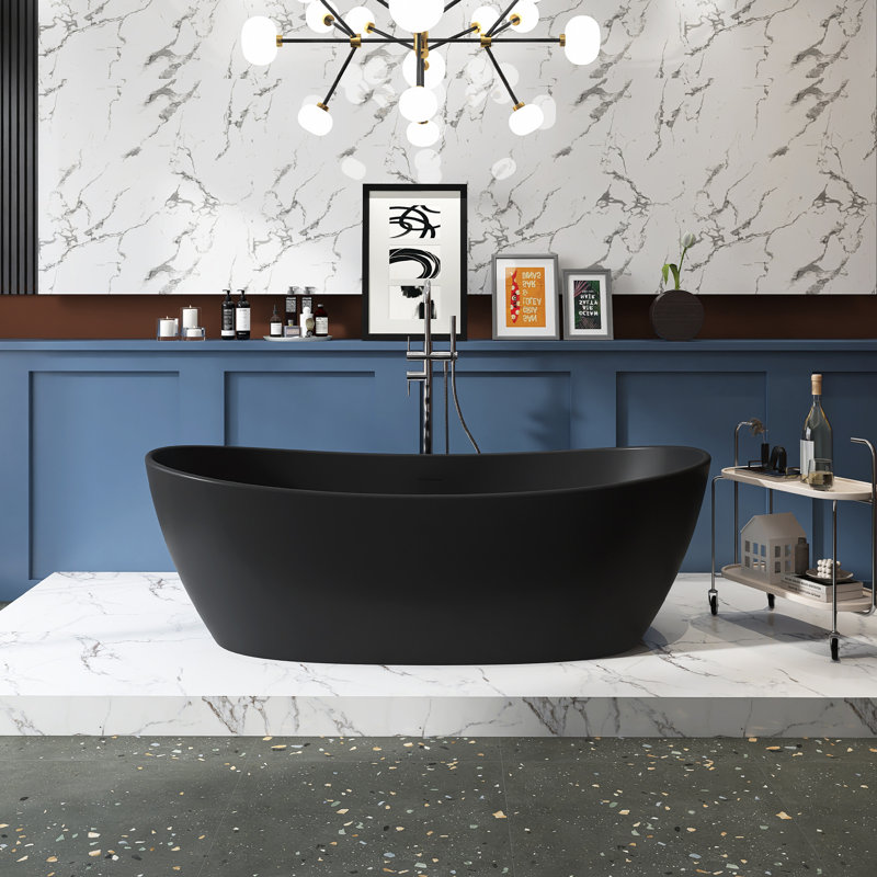 Baignoire de salle de bain autoportante 65 po