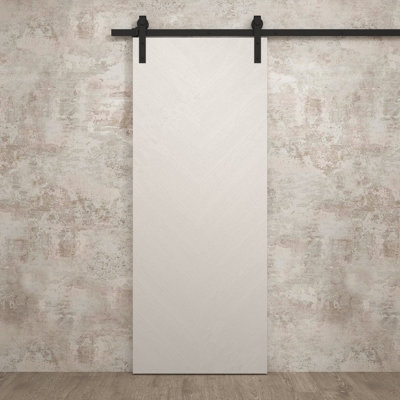 Porte de grange moderne | Ego 5005 | Ensemble de quincaillerie lourde pour rails | Portes intérieures solides